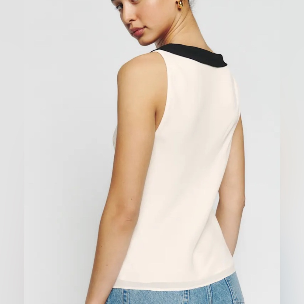 Reformation Jolene Tie-Front Blouse - Picture 4 of 7